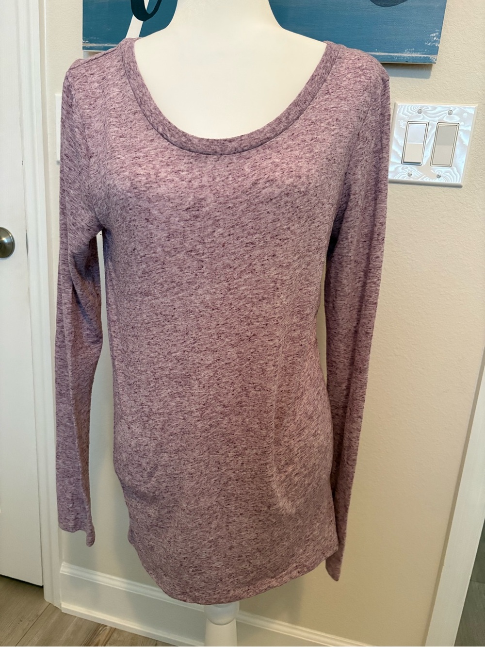 Vintage Victoria's Secret Heathered Mauve Long-Sleeve Top